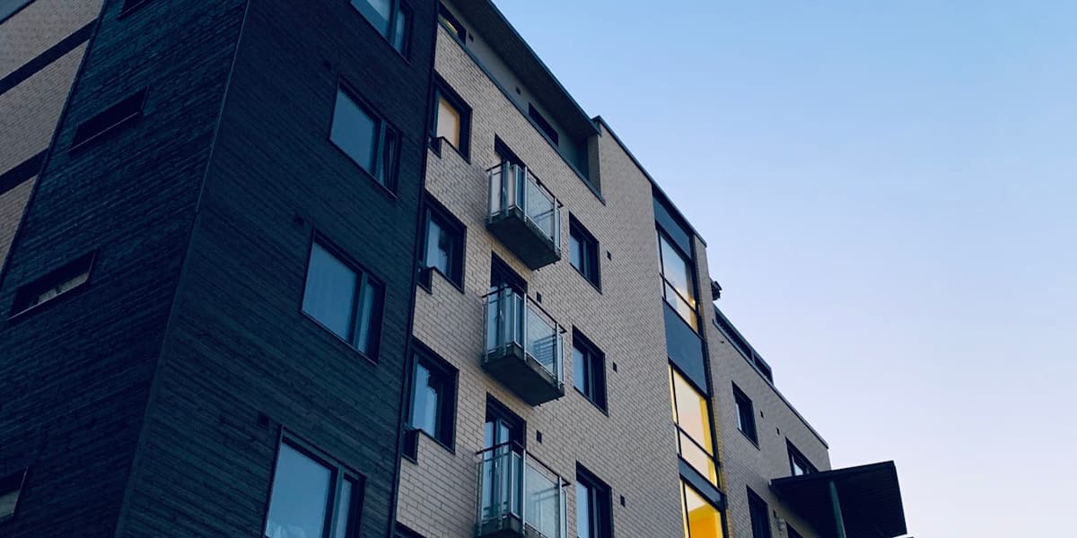 Classic apartment buildings skyline